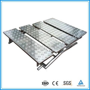 Attractive Anti-slip contreplaqué cadre en aluminium pliant église risers chorale étape - Product Image 3