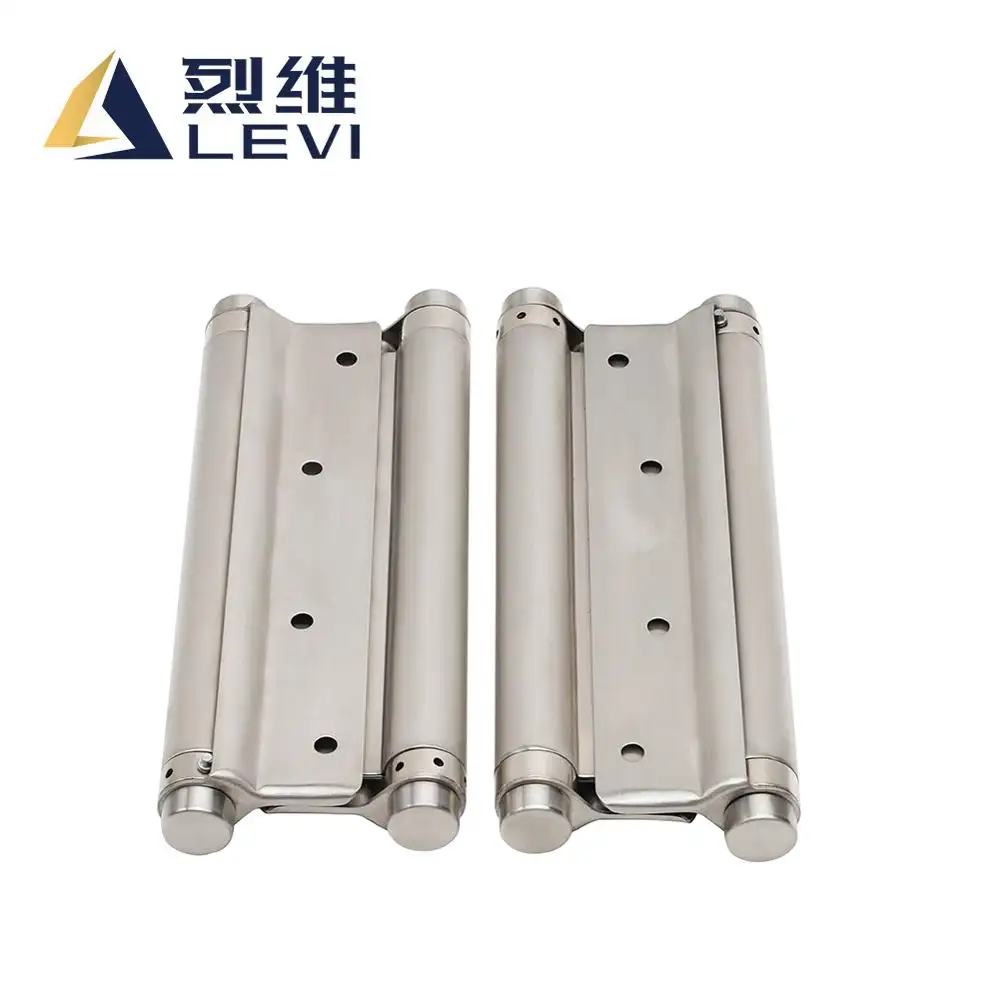 wholesale furniture hardware stainless steel double action spring door hinge for wooden door window soft closing