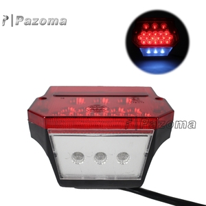Feux arrière LED pour moto, feux de plaque d'immatriculation arrière pour <span class=keywords><strong>MZ</strong></span> ETZ 150 <span class=keywords><strong>250</strong></span> 251 301 Simson SR50 S51 <span class=keywords><strong>Suzuki</strong></span> TS 125 150 <span class=keywords><strong>250</strong></span> - Product Image 2