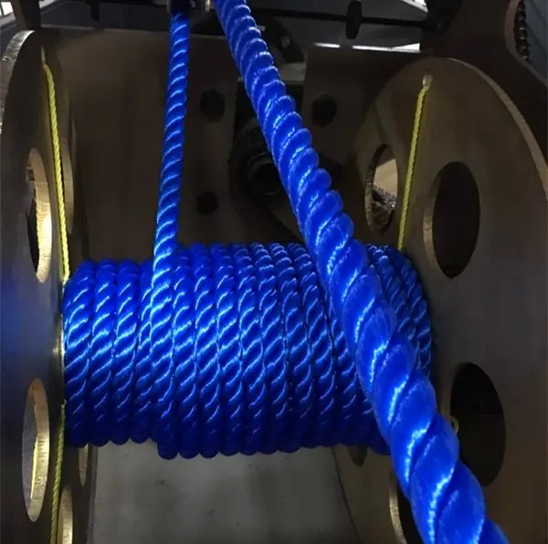 High quality high output Twisted PP PE Plastic rope braiding machine 3-strand cord making machine