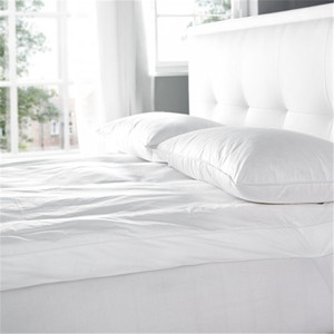 Siêu mềm 100 polyester đồng bằng màu trắng rắn màu sợi nhỏ <span class=keywords><strong>flat</strong></span> bed <span class=keywords><strong>sheet</strong></span> - Product Image 2