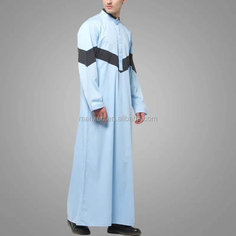 2016 diseño nuevo de moda Abaya musulmana islámica hombres Thobe o Thawb urbana para Thawb