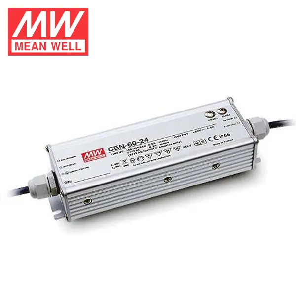 60 Watt 12 Volt 5 Amp LED Driver CEN-60-12 Meanwell Waterproof LED Power Supply 12V 60W