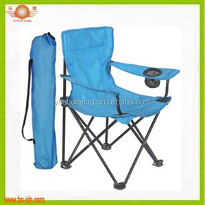 كرسي صيد قابل للطي للاستخدام الخارجي باللون الأسود مع شعار - Product Image 2