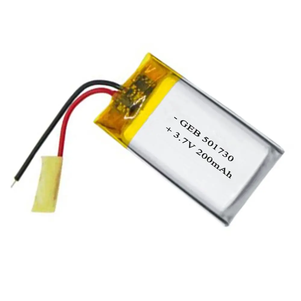 501730 3.7v 200mah li-po batterie pour petit appareil électronique