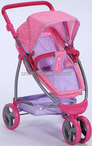 Gran oferta nueva muñeca cochecito muñeca Jogger juguete rueda grande cochecito de bebé juguete niña niños Juego de imitación juguetes muebles cochecito - Product Image 3