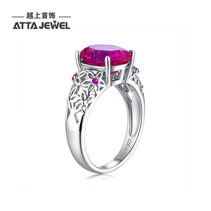 Commercio all'ingrosso <span class=keywords><strong>rubino</strong></span> cz pietra anelli d'<span class=keywords><strong>argento</strong></span> per le donne gioielli - Product Image 3