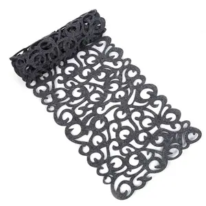 Runner da tavolo in feltro rettangolare con <span class=keywords><strong>taglio</strong></span> Laser su misura per la decorazione della tavola - Product Image 2