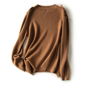Maglioncino autunnale in morbida <span class=keywords><strong>lana</strong></span> O collo a maniche lunghe maglione Pullover da <span class=keywords><strong>donna</strong></span> di alta qualità su misura <span class=keywords><strong>maglieria</strong></span> unica dal produttore - Product Image 3