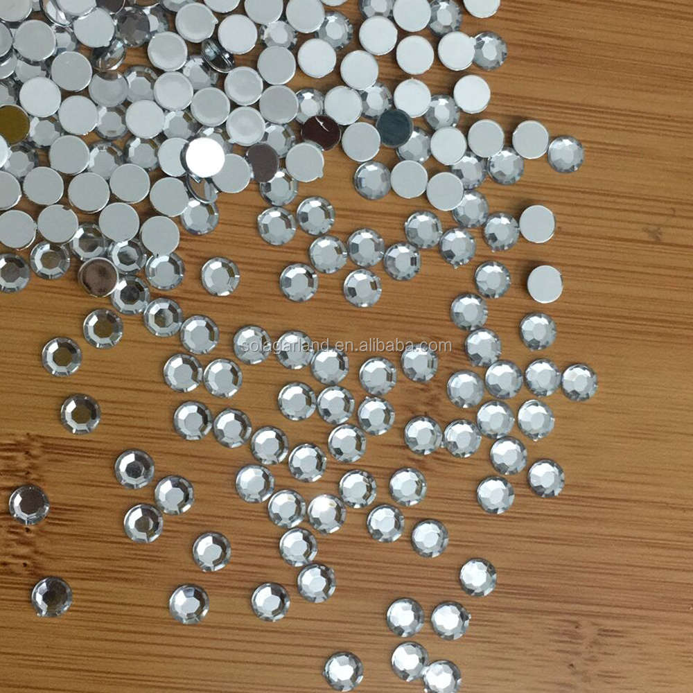С плоской задней частью стразы круглой бриллиантовой 14 разреза 2 мм-6 мм смолы прозрачные круглые свободные акриловые стразы с плоской задней поверхностью