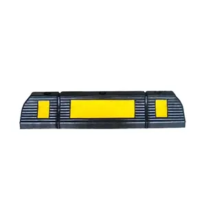 Rubber Dintian 600Mm Black And Yellow Car Parking Wheel Stopper