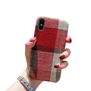 2019 New Fashion Cloth Fabric girly Phone Case Cross Stitch Phone Case For iPhone X/XS MAX/XR