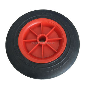 <span class=keywords><strong>10x2</strong></span> roue en caoutchouc solide avec moyeu en plastique - Product Image 1