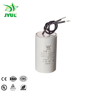 ตัวเก็บประจุ JY CBB60พร้อมสายตะกั่ว Sh UF 450V สำหรับมอเตอร์ AC - Product Image 4