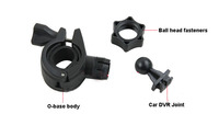Support de caméra DVR pour vélo / support de rétroviseur avec tête de rotule pivotante à 360° GS8000 / GS8000L / BL580