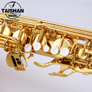 Taishan高品質ゴールドラッカーテナーサックス、Bbトーンブラスボディ - Product Image 4