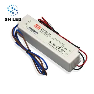 IP67 LPV 60W 24V Meanwell Led Pixel Light Led Driver Power Supply 60w for Landscape Lighting