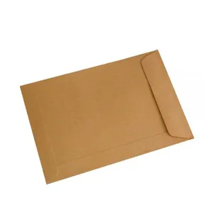 Enveloppe en papier kraft brun de gros personnalisé avec plusieurs tailles