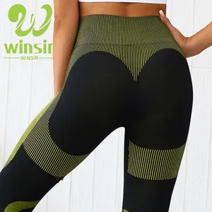 Custom Logo Sport Kleding Fabrikant Activewear Aurora 2.0 Vrouwen Naadloze Hoge Taille Fitness Gym Workout Yoga Leggings Broek