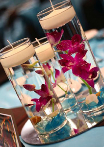 <span class=keywords><strong>Vaso</strong></span> Centrotavola con Fiori Tropicali Sotto l'Acqua/Portacandele in Vetro Stile Hurricane/Vasi Cilindrici in Vetro Economici - Product Image 3