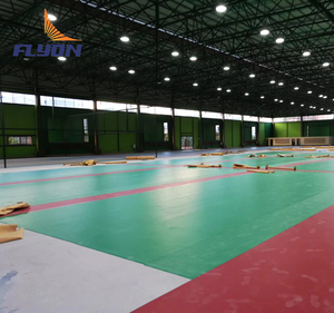 PVC Cao Su Chạy Theo Dõi/Lĩnh Vực 2 Năm Tùy Chỉnh CE Sàn Thể Thao Sàn Mat Vật Liệu Cao Su Được Sử Dụng Trong Nhà Sân Thể Thao - Product Image 4