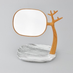 Wholesale <b>White</b> Rectangle Shape <b>Mirror</b> <b>With</b> Base - Product Image 3