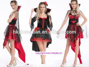 instyles fiesta de disfraces vestido de traje de <span class=keywords><strong>mujer</strong></span> sexy <span class=keywords><strong>cruel</strong></span> halloween vampiro adulto deluxe traje traje - Product Image 1