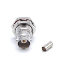 Conector de montaje de mamparo hembra LWMC BNC