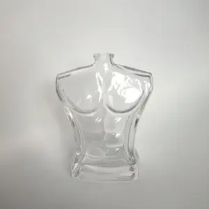Perfume con forma de músculo para hombre de alta transparencia de 100 ml/botella de cristal con personalidad creativa.