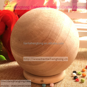 Bola <span class=keywords><strong>de</strong></span> <span class=keywords><strong>Madera</strong></span> <span class=keywords><strong>de</strong></span> <span class=keywords><strong>Caucho</strong></span> <span class=keywords><strong>de</strong></span> 75 mm, Bola Grande <span class=keywords><strong>de</strong></span> Color <span class=keywords><strong>Madera</strong></span> Natural Sin Barniz - Product Image 2