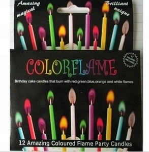 Velas de Cumpleaños de Colores Mágicos para Fiestas, Velas de Cera de Parafina Hechas a Mano de la Marca <span class=keywords><strong>Tabo</strong></span> - Product Image 2