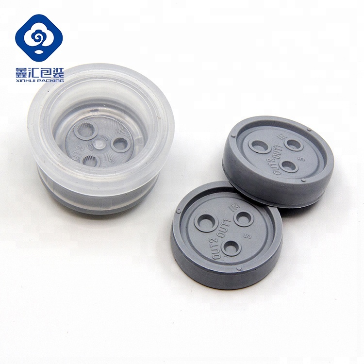 Выталкивающая инфузионная бутылка с европейской крышкой и диском из бутилкаучука