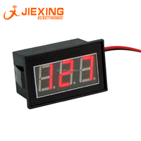V56D Voltmeter Digital sepeda, pengukur tegangan Digital tahan air DC 4.5-150V 12/24/36/48V Volt 0.56 "LED Panel Meter kecil sepeda motor sepeda merah