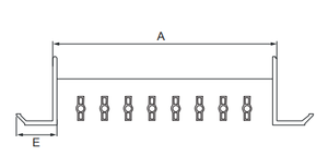 Calandre de plafond en <span class=keywords><strong>pvc</strong></span> pour ventilation, système de ventilation avec barre linéaire, 1 pièce - Product Image 2