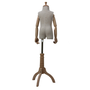 ชุดเดรสหลากสีสำหรับเด็ก,หุ่นโชว์แบบยืดหยุ่นมาพร้อมกับแขนทำจากไม้ - Product Image 6