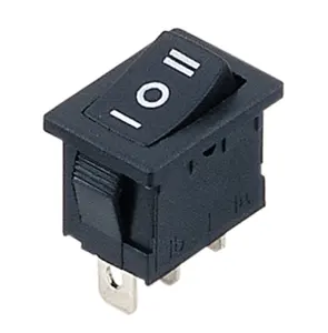 RoHS Single Pole (On)-Off-(On) 3 Pin Double Momentary Miniature Rocker Switch T125