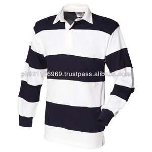 Personnalisé Coton rayé Maillots De Rugby - Product Image 1