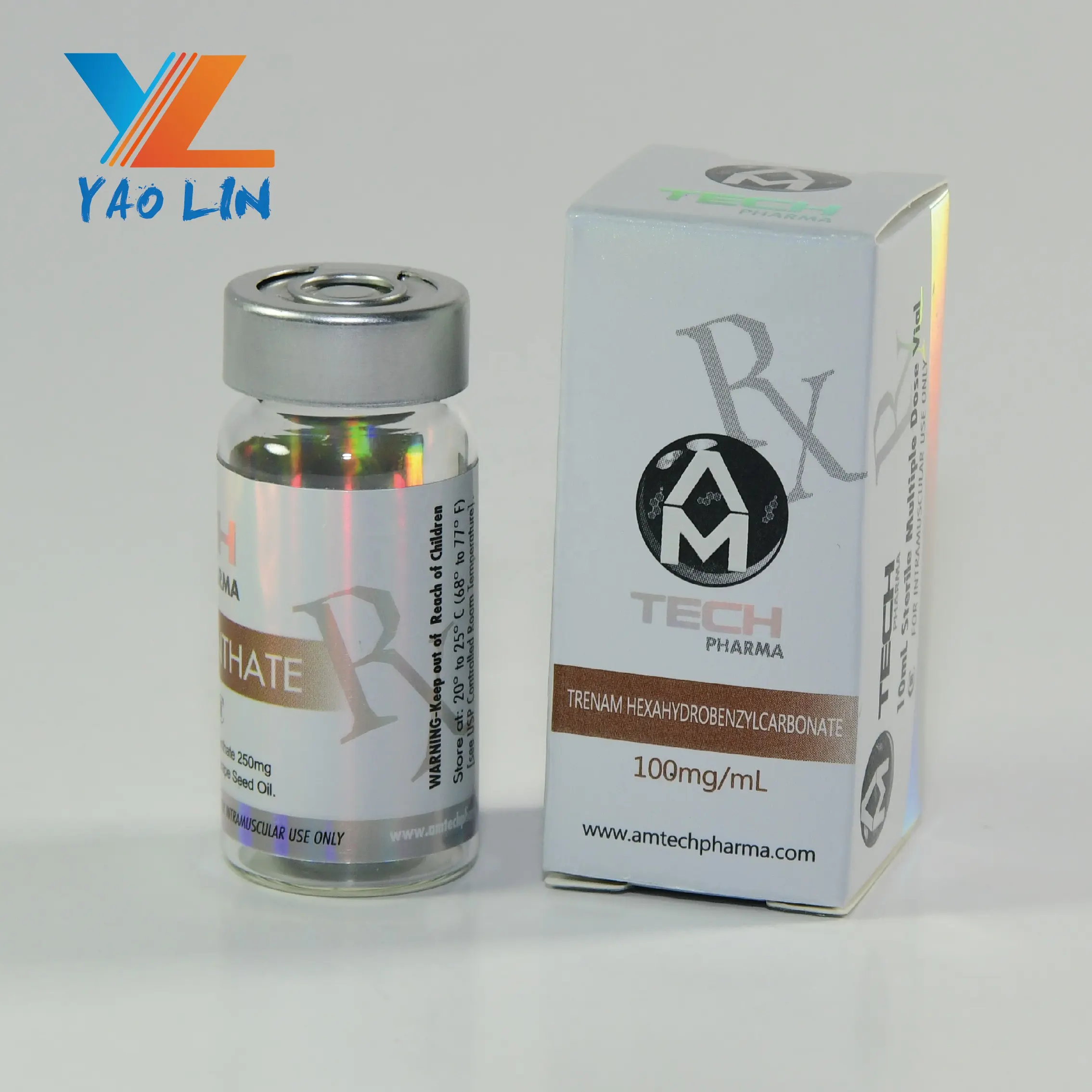 Yaesin — flacons médicaux personnalisés de 10ml, cartes et boîte à modules