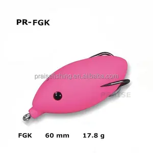 Free sample PR-FGK 60mm 17.8 g best quality soft frog lure artificial bait fishing lure