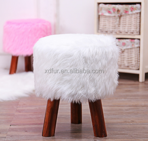 Factory Hot Sale Faux Fur <strong>Stool</strong> <strong>Cover</strong> Chair <strong>Covers</strong> - Product Image 2