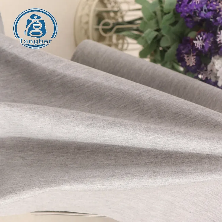 Tốt Nhà Máy Sợi Nhuộm Thạch Màu Xám Bông Rayon Nylon Spandex Vải