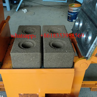 Machine manuelle de blocs de briques imbriquantes, origine thaïlandaise, verrouillage du sol, boue, deuxième main
