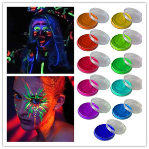 Heißer verkauf UV neon waschbar körperfarbe glow in <span class=keywords><strong>the</strong></span> dark harmlos körper und gesicht malen - Product Image 1