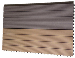 gỗ nhựa composite decking Tự làm ngói khóa liên động sân thượng WPC decking ngói - Product Image 2