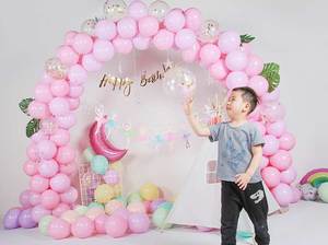 Kit Decorazioni per Festa Rosa Baby con Palloncini e <span class=keywords><strong>Striscione</strong></span> di Buon <span class=keywords><strong>Compleanno</strong></span> per Decorazioni Festa di <span class=keywords><strong>Compleanno</strong></span> per Ragazze - Product Image 5