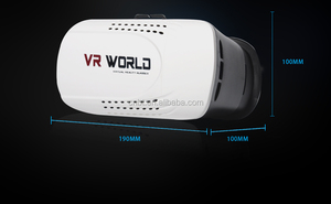 2016 Venta Caliente CAJA de Vasos De Plástico Caso de Realidad Virtual 3D VR VR Ajustable 3D Gafas de sol Auriculares - Product Image 1