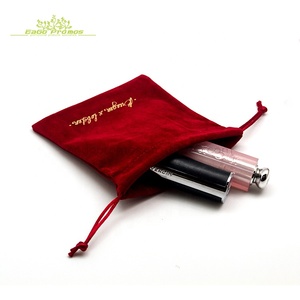 <strong>2026</strong> Most Attractive Long Narrow Drawstring Stylish Velvet Hair Extension Packaging Bag With Full Printing - Product Image 3