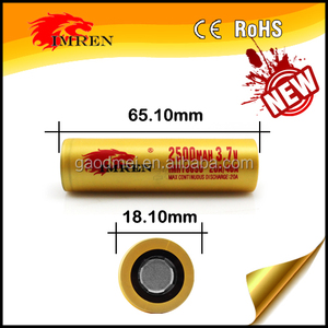Imren 2500 <span class=keywords><strong>mAh</strong></span> 20a/40a batería de iones de litio recargable <span class=keywords><strong>18650</strong></span> baterías de <span class=keywords><strong>li</strong></span>-<span class=keywords><strong>ion</strong></span> 3.7 V <span class=keywords><strong>4000</strong></span> <span class=keywords><strong>MAH</strong></span> para linterna LED ilimitado - Product Image 6