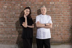 Checkedout Nieuwste Ontwerp Van Hoge Kwaliteit Hotel Met Korte Mouwen En Restaurant Keukenpersoneel Werkkleding Chef-Uniform Jas En Jas - Product Image 5
