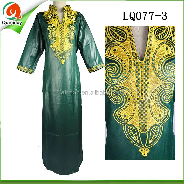 2016 green fashion women long spandex boubou bazin dress for women evening party